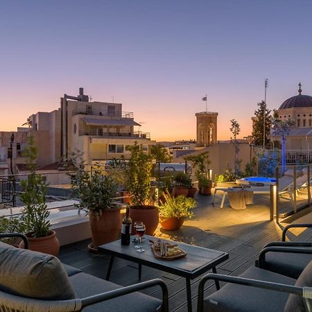 Meno Suite With Private Terrace - Jaccuzzi, Acropolis View Athen Exterior foto