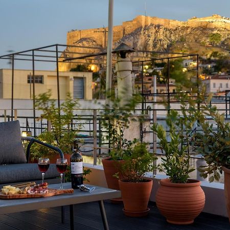 Meno Suite With Private Terrace - Jaccuzzi, Acropolis View Athen Exterior foto