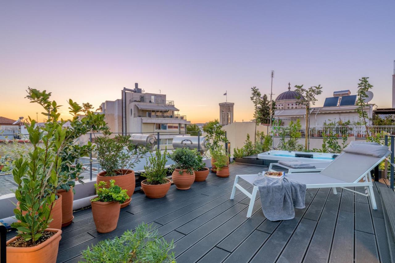 Meno Suite With Private Terrace - Jaccuzzi, Acropolis View Athen Exterior foto